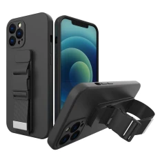 Чохол Hurtel з ланцюжком для iPhone 12 Pro Black (9145576217801)