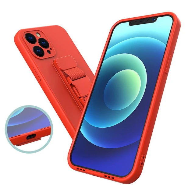 Чохол Hurtel з ланцюжком для iPhone 13 mini Blue (9145576218013)