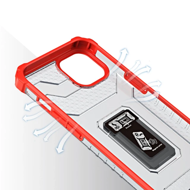 Чехол Hurtel Crystal Ring для iPhone 13 Red (9145576220627)