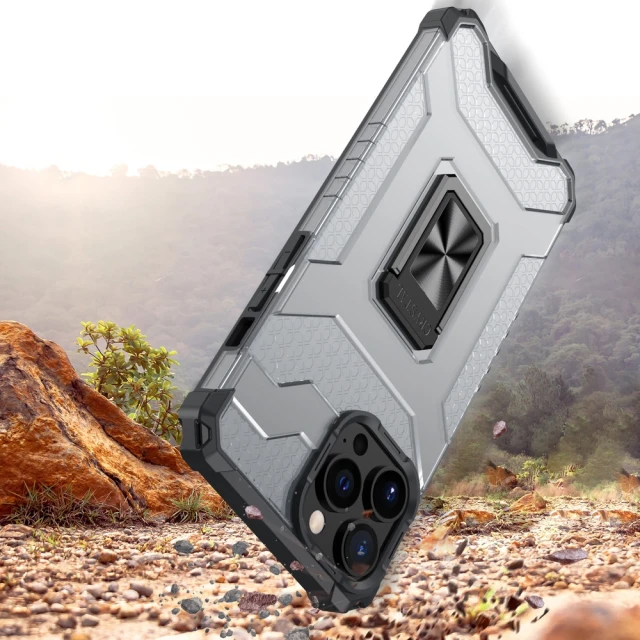 Чехол Hurtel Crystal Ring для iPhone 13 Pro Max Red (9145576220702)
