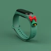 Ремінець Hurtel Різдвяний для Xiaomi Mi Band 4/3 Green (9145576220801)