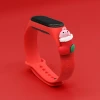 Ремешок Hurtel Рождественский для Xiaomi Mi Band 4/3 Red (9145576220849)