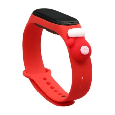 Ремінець Hurtel Xmas Wristband для Xiaomi Mi Band 6 / Mi Band 5 Red (9145576221037)