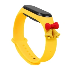 Ремінець Hurtel Xmas Wristband для Xiaomi Mi Band 6 / Mi Band 5 Yellow (9145576221051)