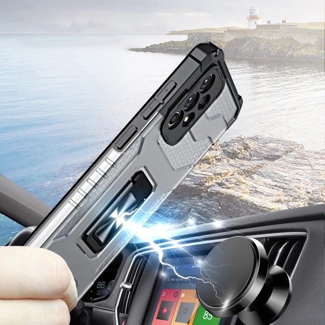 Чохол HRT Crystal Ring для Samsung Galaxy A72 4G Black (9145576226391)