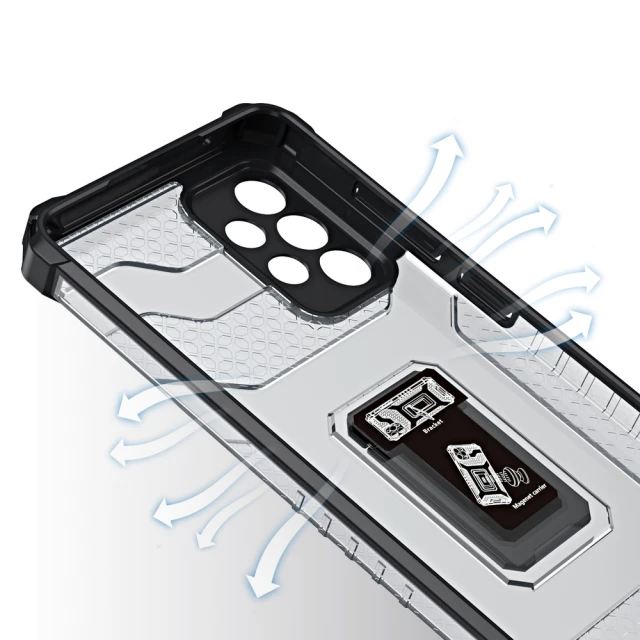 Чохол HRT Crystal Ring для Samsung Galaxy A72 4G Black (9145576226391)
