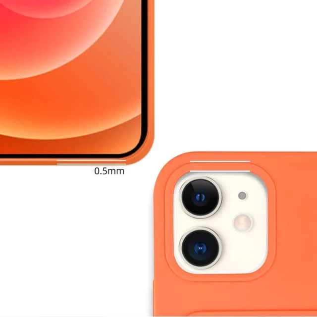 Чехол Hurtel Силиконовый кошелек с гнездами для карточек для iPhone 12 Pro Max Red (9145576228111)