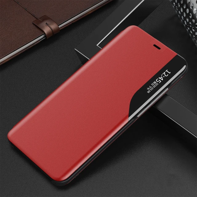 Чохол HRT Eco Leather View Case для iPhone 13 Pro Max Red (9145576231104)