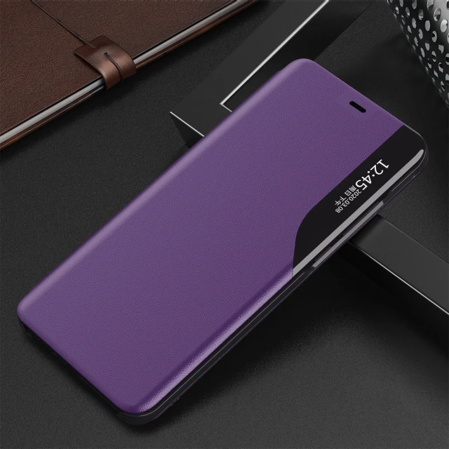 Чохол HRT Eco Leather View Case для iPhone 13 Pro Purple (9145576231159)
