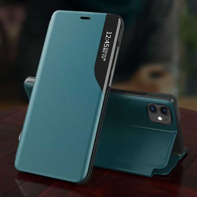 Чохол HRT Eco Leather View Case для iPhone 13 Pro Red (9145576231166)