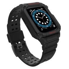 Ремінець Hurtel для Apple Watch Series 11/10 42 mm | Series 9/8/7 41 mm | 6/5/SE 40 mm | 3/2/1 38 mm Black (9145576231524)