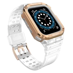 Ремінець Hurtel з броньованим чохлом для Apple Watch Ultra 3/2/1 49 mm | Series 11/10 46 mm | Series 9/8/7/6/5/4/SE 45 mm | 44 mm Pink (9145576231708)
