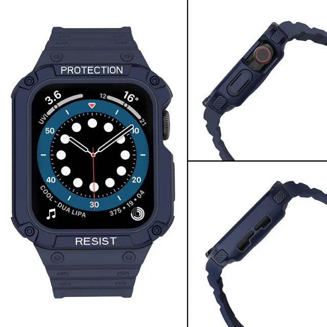 Ремінець Hurtel для Apple Watch Series 9/8/7/6/5/4/SE 45 mm | 44 mm Blue (9145576231777)