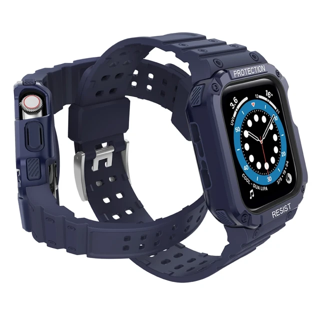 Ремінець Hurtel для Apple Watch Series 9/8/7/6/5/4/SE 45 mm | 44 mm Blue (9145576231777)