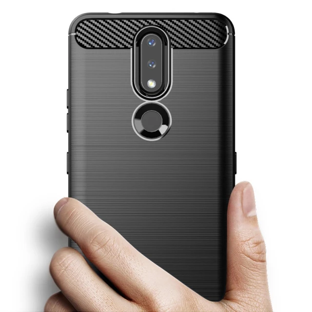 Чохол HRT Carbon для Nokia 2.4 Black (9145576232170)