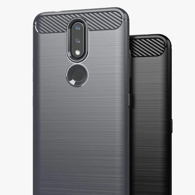 Чохол HRT Carbon для Nokia 2.4 Black (9145576232170)