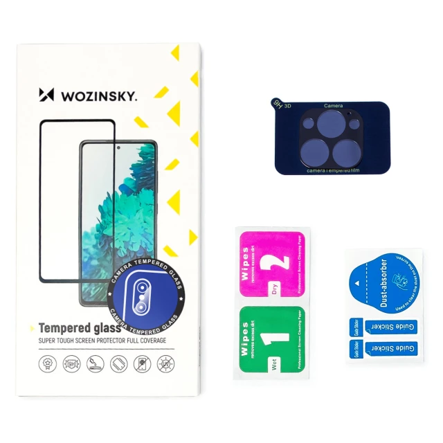 Захисне скло Wozinsky для камери iPhone 13 Camera Tempered Glass 9H Black (9145576239100)