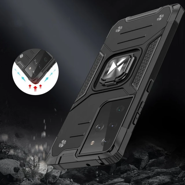Чохол Wozinsky Ring Armor для Samsung Galaxy S22 Ultra Silver (9145576239780)