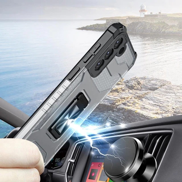 Чохол HRT Crystal Ring для Samsung Galaxy S22 Plus Black (9145576239872)