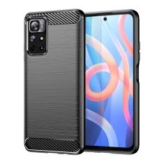 Чохол HRT Carbon Case для Xiaomi Poco M4 Pro 5G Black (9145576240069)