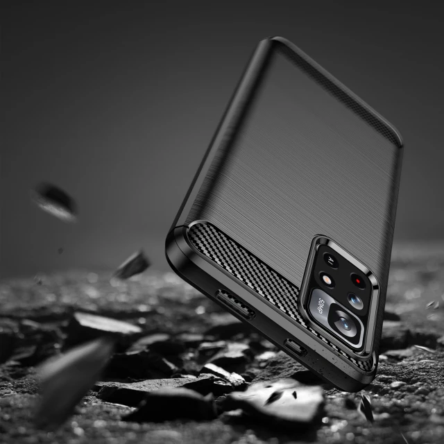 Чохол HRT Carbon Case для Xiaomi Poco M4 Pro 5G Black (9145576240069)