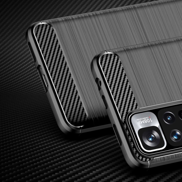 Чохол HRT Carbon Case для Xiaomi Poco X4 NFC Black (9145576240076)