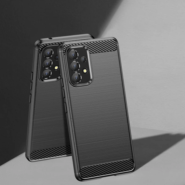 Чохол HRT Carbon Case для Samsung Galaxy A53 5G Black (9145576240090)