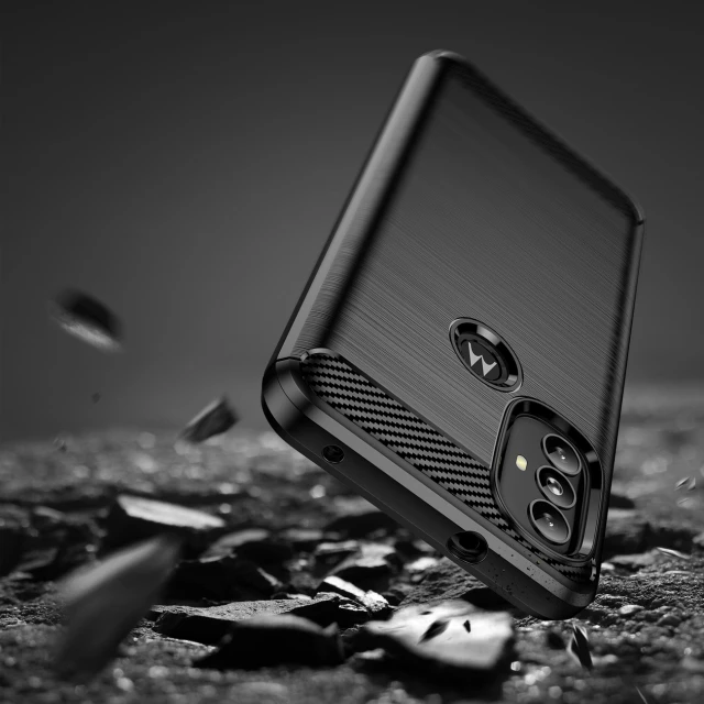 Чохол HRT Carbon Case для Motorola Moto G Power 2022 Black (9145576240113)
