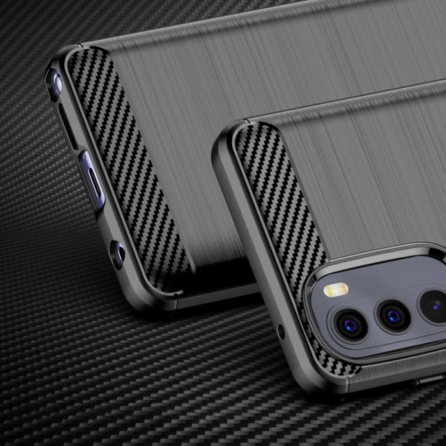 Чохол HRT Carbon Case для Motorola Moto G Stylus 2022 Black (9145576240120)
