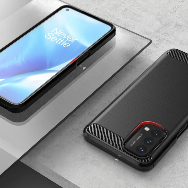Чохол HRT Carbon Case для OnePlus Nord N200 5G Black (9145576240144)