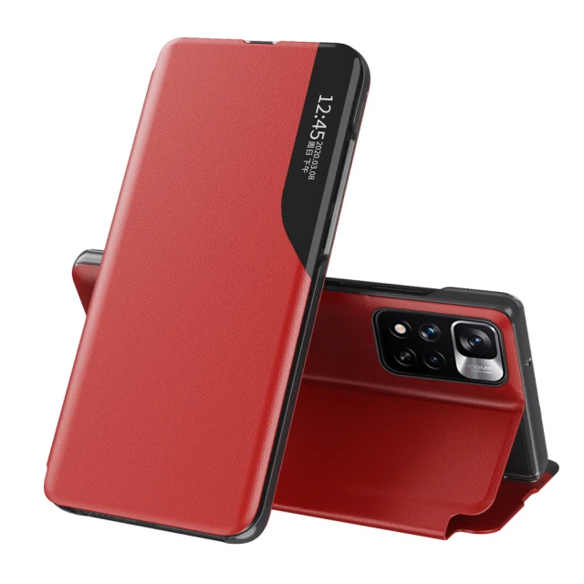 Чохол-книжка HRT Eco Leather View Case для Xiaomi Poco X4 NFC 5G Red (9145576241400)