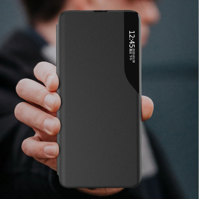 Чехол-книжка HRT Eco Leather View Case для Xiaomi Poco M4 Pro 5G Black (9145576241455)