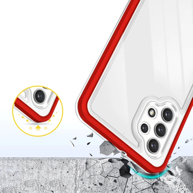 Чохол HRT Clear 3in1 Case для Samsung Galaxy A32 5G Red (9145576242711)