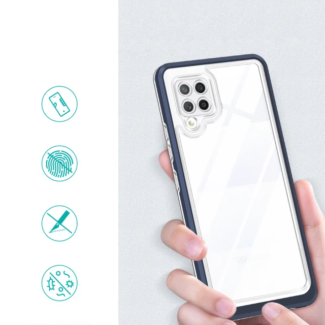 Чохол HRT Clear 3in1 Case для Samsung Galaxy A42 5G Blue (9145576242735)