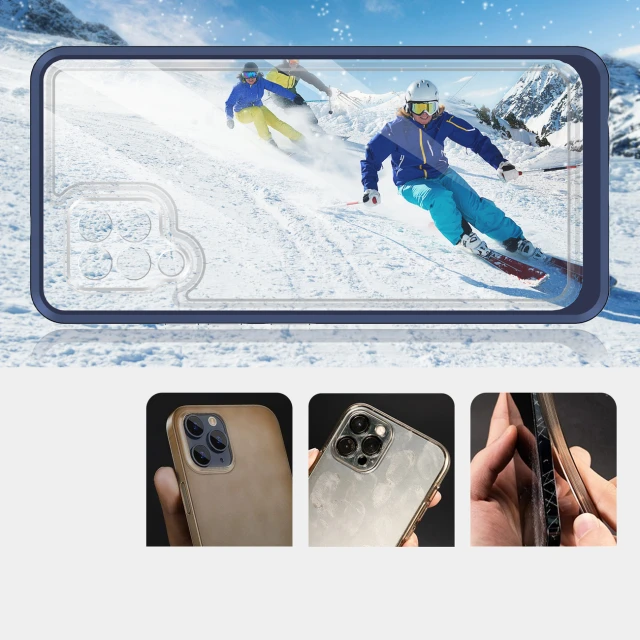 Чохол HRT Clear 3in1 Case для Samsung Galaxy A42 5G Blue (9145576242735)