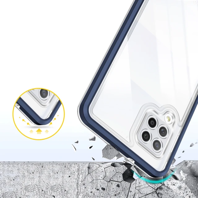 Чохол HRT Clear 3in1 Case для Samsung Galaxy A42 5G Blue (9145576242735)