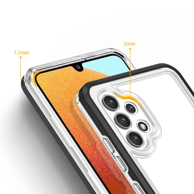 Чохол HRT Clear 3in1 Case для Samsung Galaxy A72 4G Black (9145576242780)
