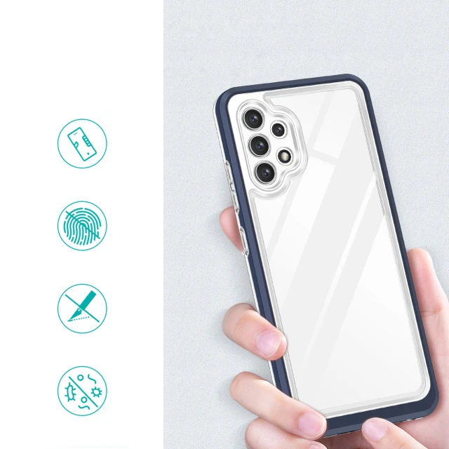 Чохол HRT Clear 3in1 Case для Samsung Galaxy A72 4G Blue (9145576242797)