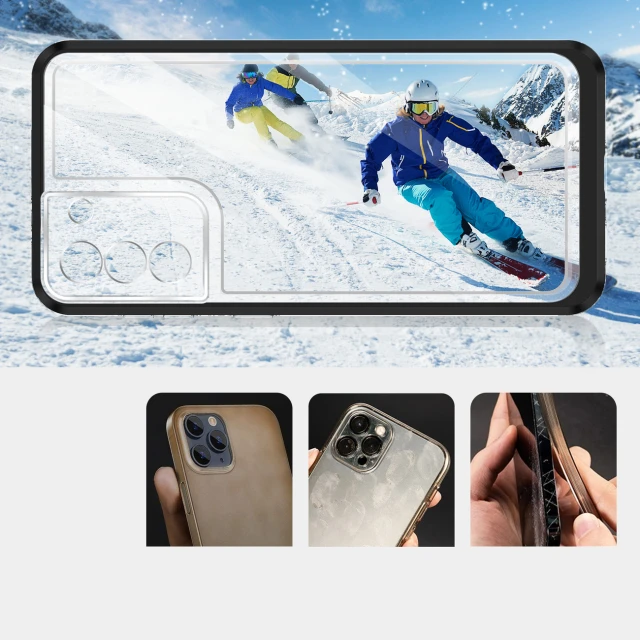 Чохол HRT Clear 3in1 Case для Samsung Galaxy S21 Plus 5G Black (9145576242841)