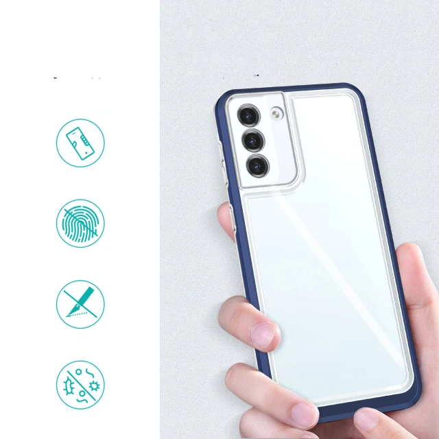 Чохол HRT Clear 3in1 Case для Samsung Galaxy S21 Plus 5G Transparent Blue (9145576242858)