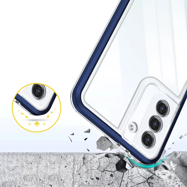 Чохол HRT Clear 3in1 Case для Samsung Galaxy S21 Plus 5G Transparent Blue (9145576242858)