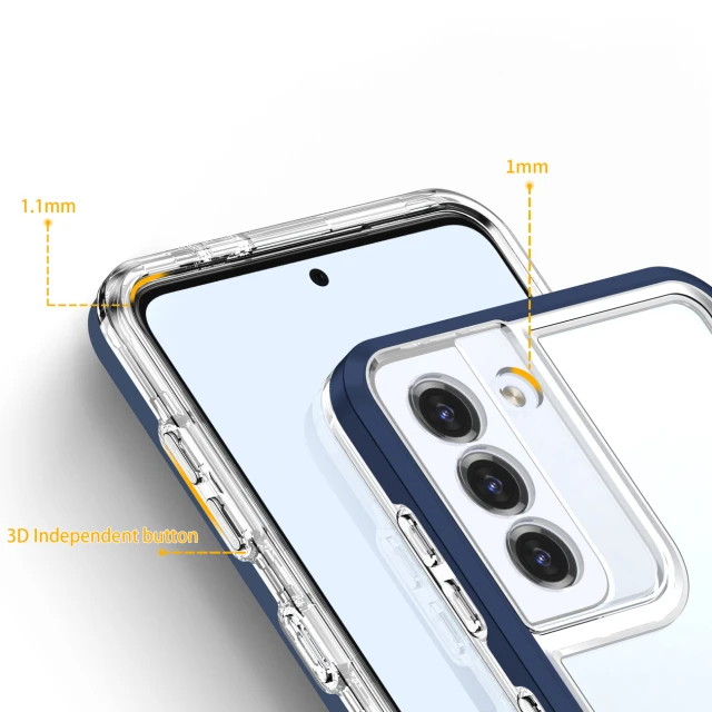 Чохол HRT Clear 3in1 Case для Samsung Galaxy S22 Plus Blue (9145576243008)