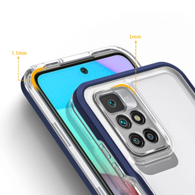 Чохол HRT Clear 3in1 Case для Xiaomi Redmi 10 Blue (9145576243091)