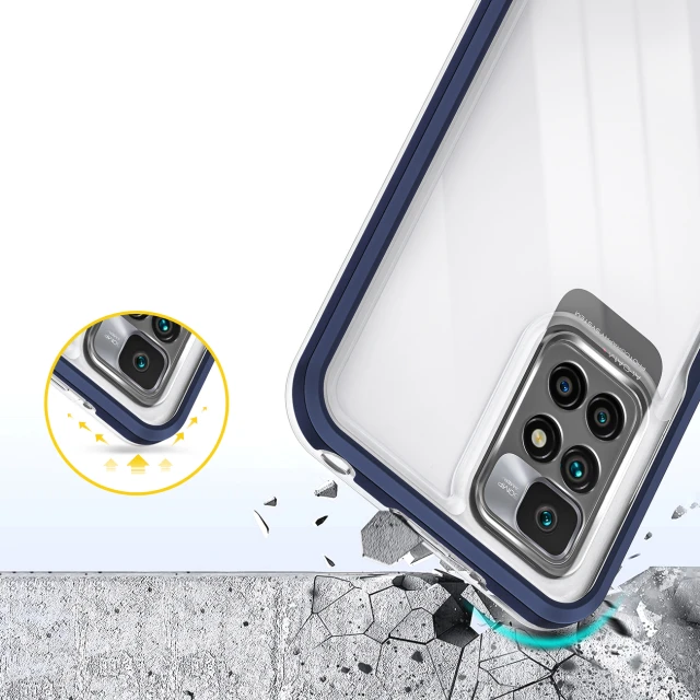 Чохол HRT Clear 3in1 Case для Xiaomi Redmi 10 Blue (9145576243091)