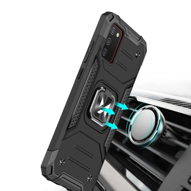 Чохол Wozinsky Ring Armor для Samsung Galaxy A03s Black (9145576243251)