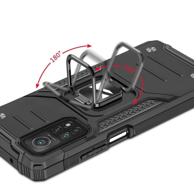 Чохол Wozinsky Ring Armor для Xiaomi Redmi Note 11 5G/11T 5G/11S 5G/Poco M4 Pro 5G Black (9145576243305)