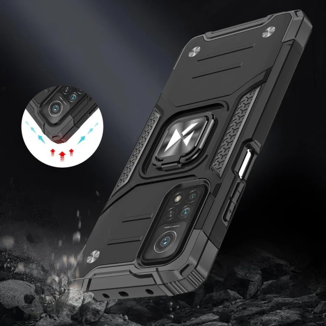 Чохол Wozinsky Ring Armor для Xiaomi Redmi Note 11 5G/11T 5G/11S 5G/Poco M4 Pro 5G Black (9145576243305)