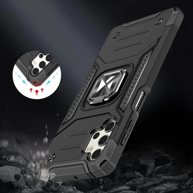 Чохол Wozinsky Ring Armor для Samsung Galaxy A73 Black (9145576243602)