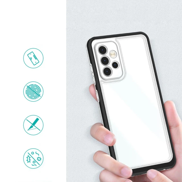 Чохол HRT Clear 3in1 Case для Samsung Galaxy A73 Black (9145576244579)