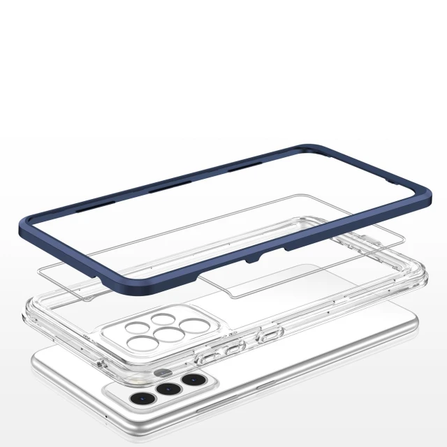 Чохол HRT Clear 3in1 Case для Samsung Galaxy A73 Blue (9145576244586)